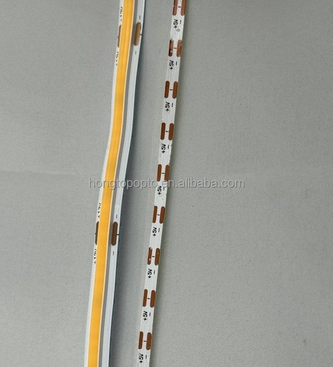 لامپ کارایی نور 90lm / w 1000lm Super Narrow COB LED Strip Lights 3mm 400LEDs / m