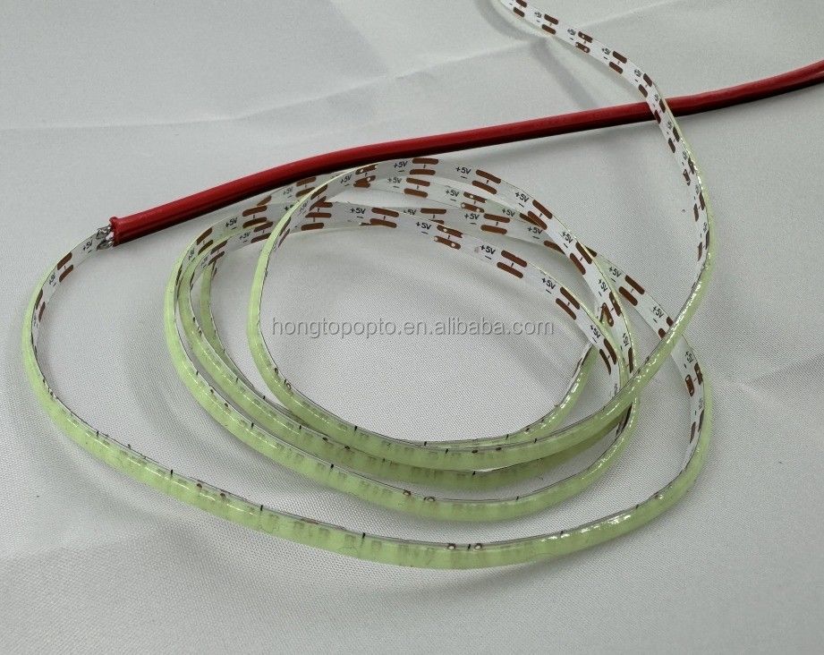 COB نوار نور LED سفید گرم سفید آبی سبز انعطاف پذیر 3mm 5mm 8mm برای چگالی بالا