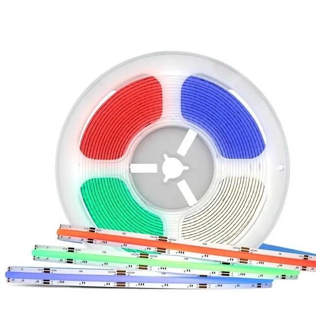 90 Ra CRI COB RGB LED Strip Light ضد آب 12 ولت 24 ولت برای خدمات راه حل های روشنایی