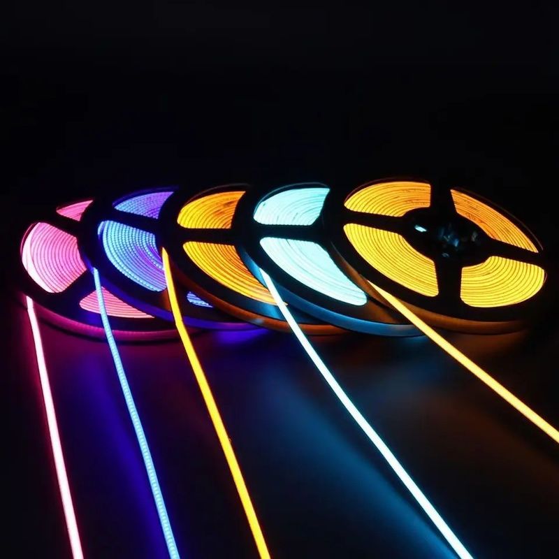 90 Ra CRI COB RGB LED Strip Light ضد آب 12 ولت 24 ولت برای خدمات راه حل های روشنایی