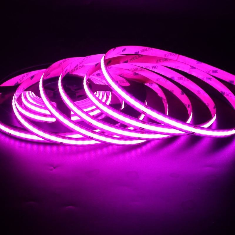 50000 ساعت زمان کار COB LED Strip Light DC 12V 24V سفارشی شده RGB RGBW RGBCCT Strip