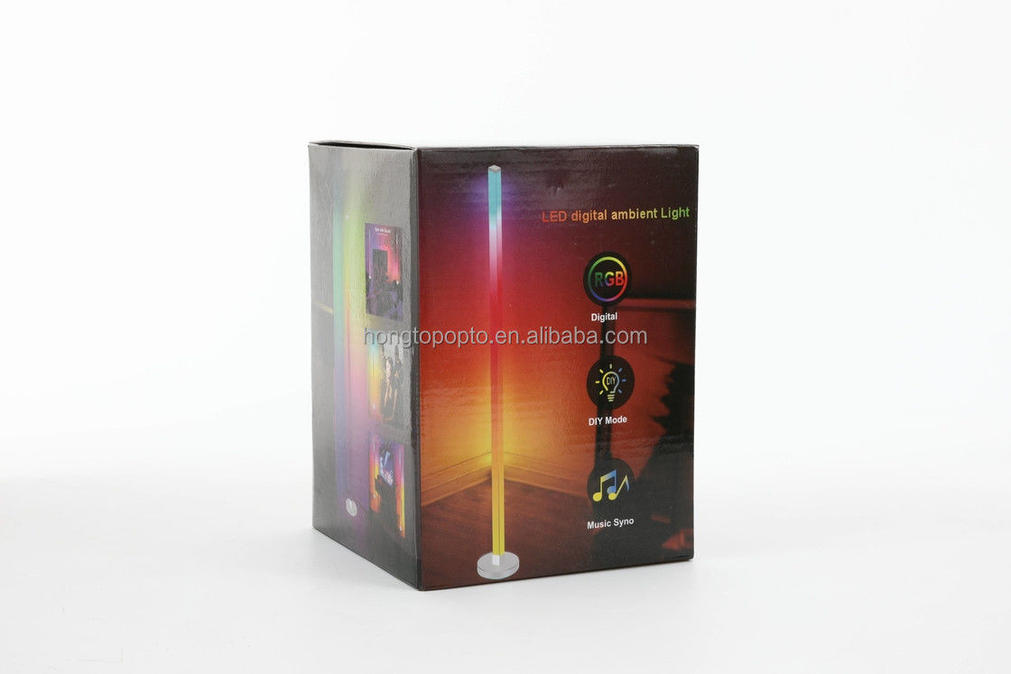رنگارنگ مدرن LED محیط نور کف کنترل از راه دور بلوتوث 0.7kg وزن محصول