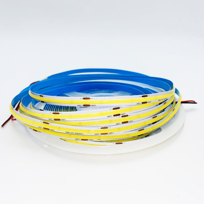 12 ولت 24 ولت RA 90 CRI بالا نوری نوار LED 16.4FT نوار COB قابل برش با جریان 100lm / w