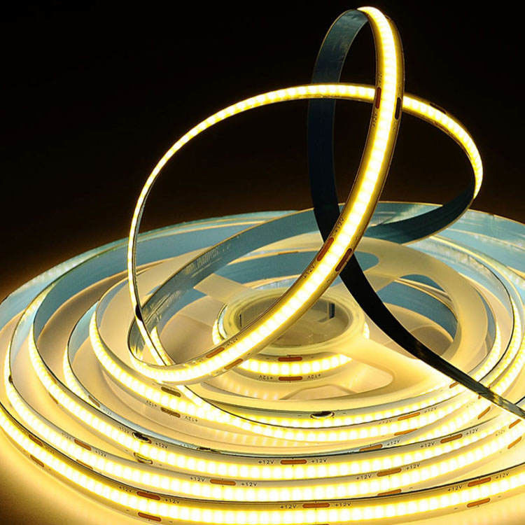 1000lm 12V 24V 5mm 8mm 10mm Cob LED Strip Light برای کابینت خانه پروژه های روشنایی DIY