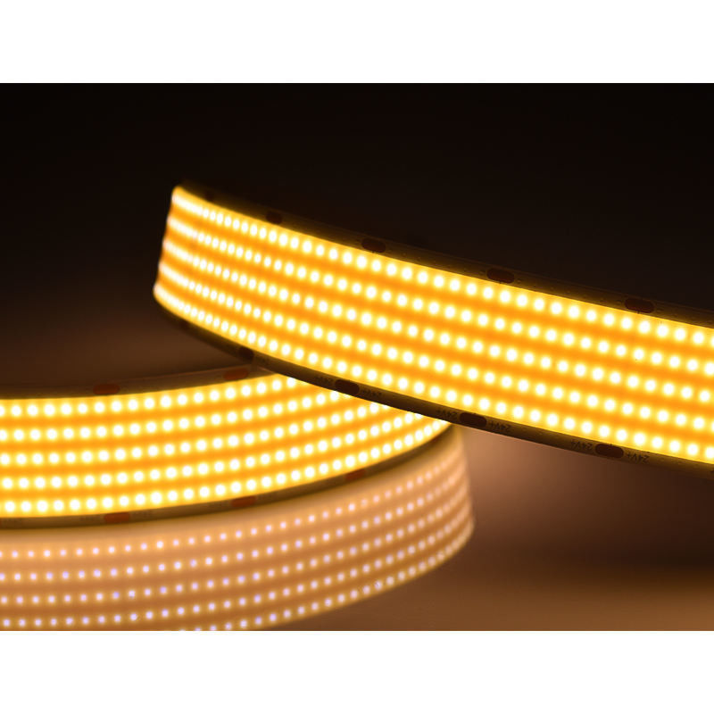 چراغ های فرعی فوق العاده گسترده DC24V 1600leds Cob Led Strip Light 30mm عرض 5 ردیف فوق العاده روشن