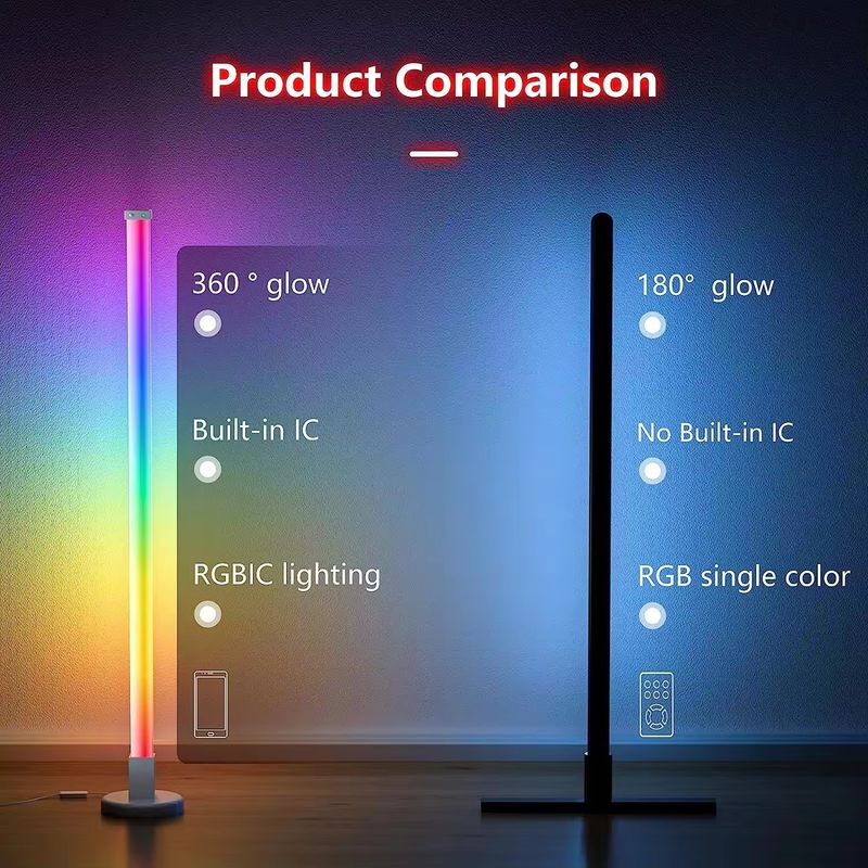 چراغ زاویه ای LED LED برای اتاق نشیمن 35*35*1500mm