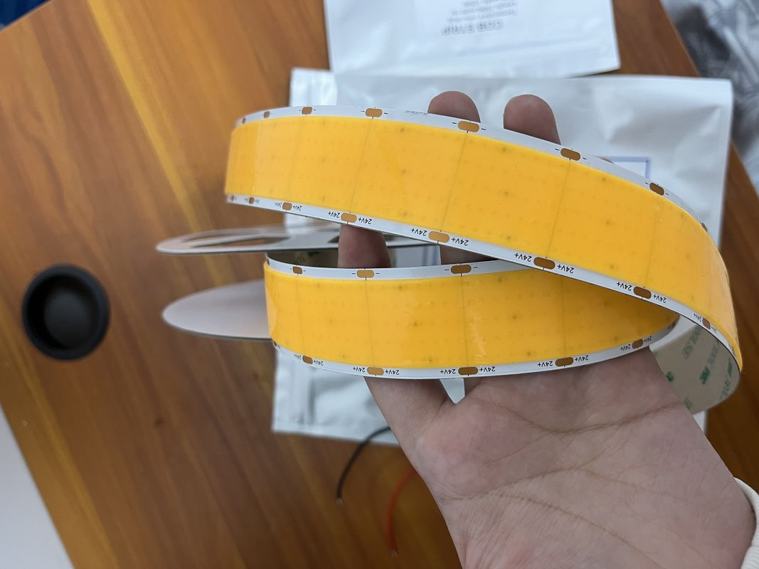 1600 LED 24V 2700K 3000K 4000K 6000K یک رنگ قطعی Cob Led Strip 30mm عرض