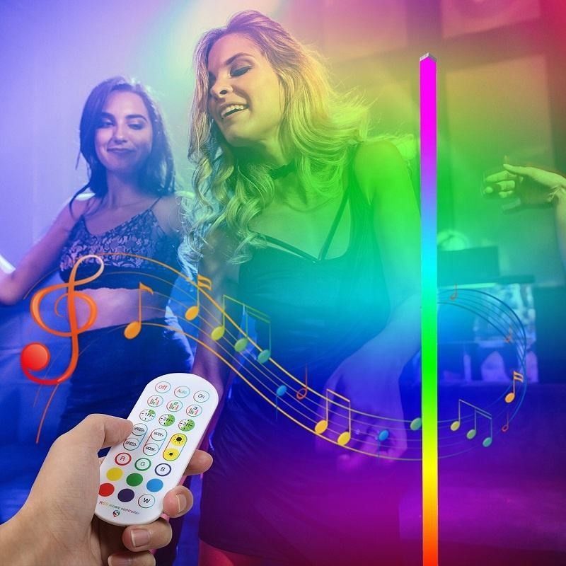 IP44 درجه بندی شده DC5V Magic Music LED Floor Ambient Light Strip با APP و کنترل از راه دور