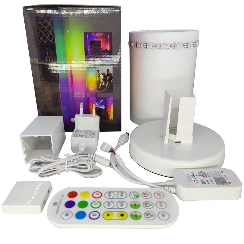 مواد بدن لامپ ABS 5V DC Input RGBIC Corner Standing Lamp App چراغ های هوشمند خانه