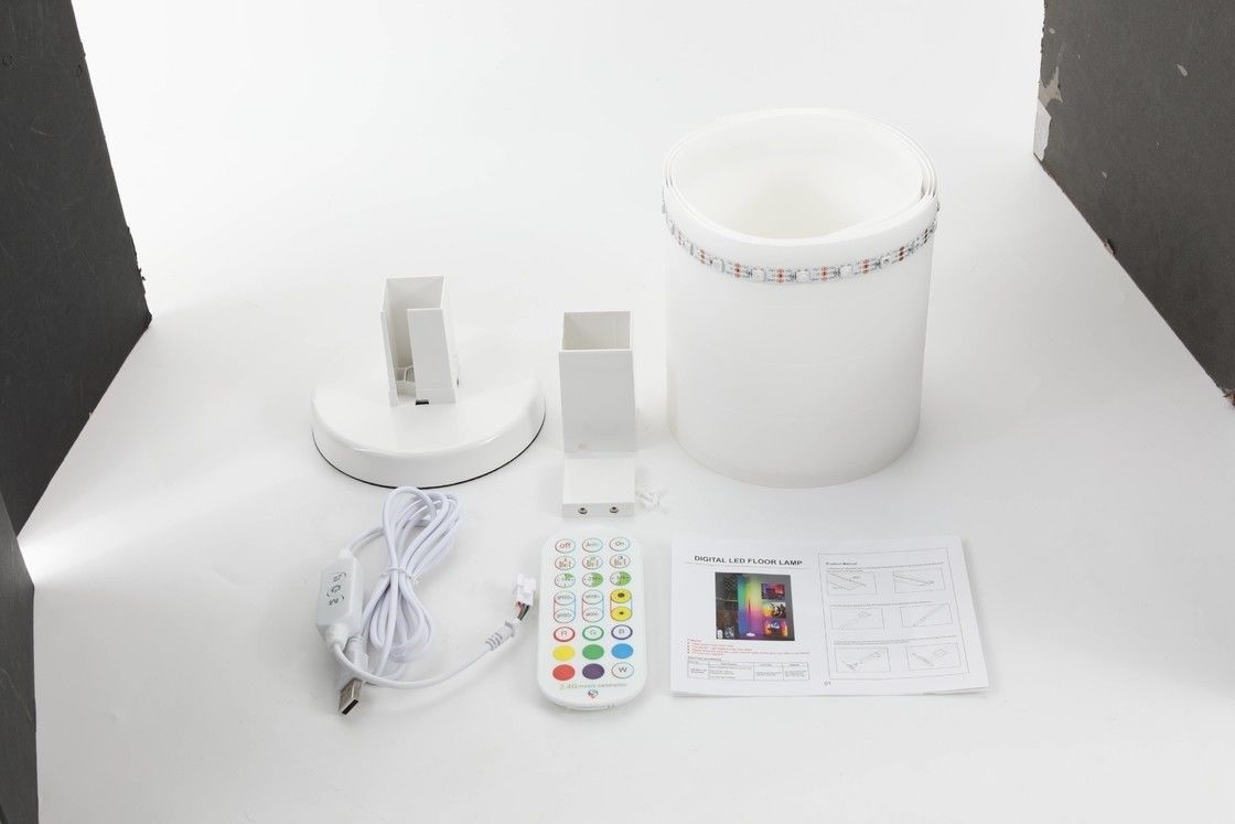 مواد بدن لامپ ABS 5V DC Input RGBIC Corner Standing Lamp App چراغ های هوشمند خانه