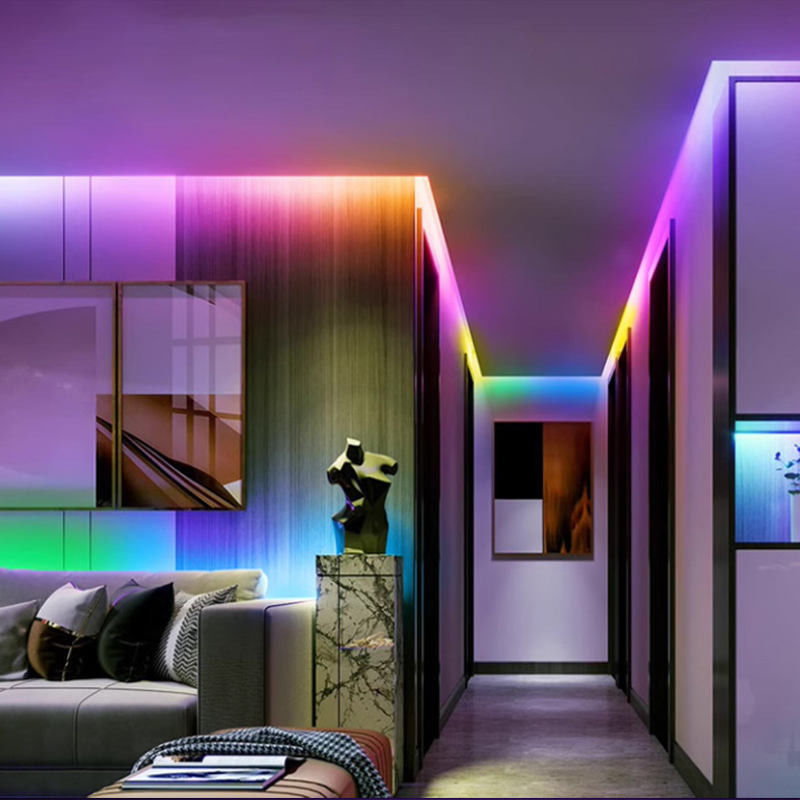 10mm PCB عرض انعطاف پذیر RGB COB LED نوار نور منبع نور LED نقطه آزاد IP20 DC 12V