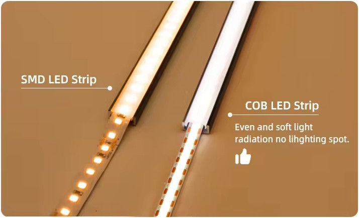 RGB 756 leds COB Led Strip 12V 24V 5M با دمای کار 90 Ra و -45 50C