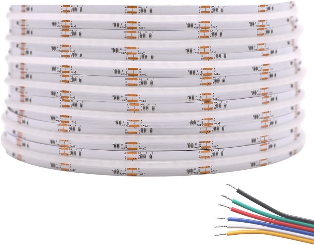 50000 ساعت طول عمر RGBCCT COB چراغ نوار LED برای اتاق نشیمن و اتاق خواب