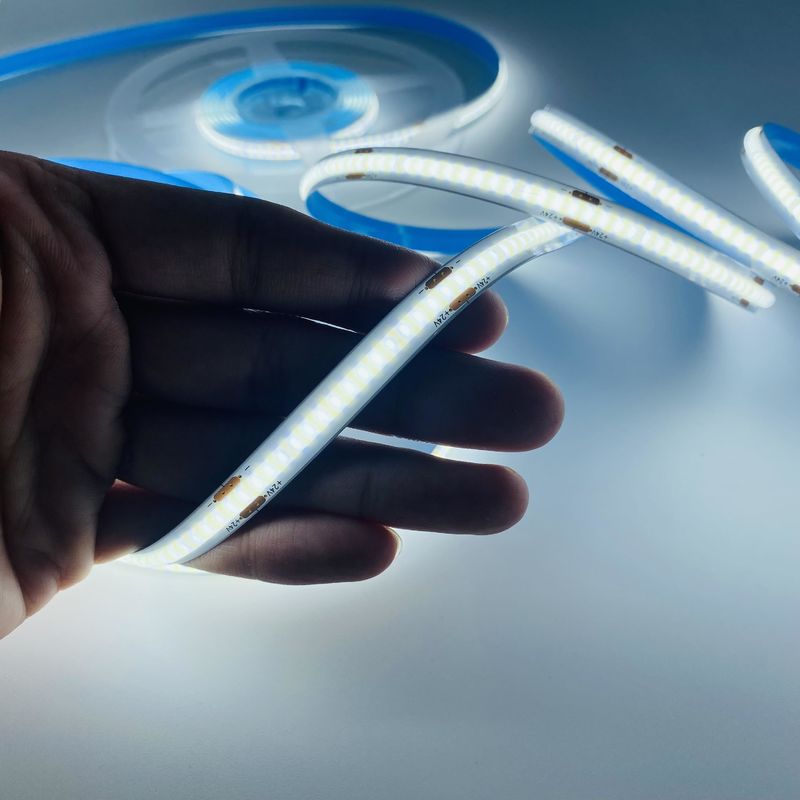 Ip20 480LEDs / m COB LED Strip Light با جریان ثابت خدمات راه حل های روشنایی طراحی نورپردازی و مدارهای