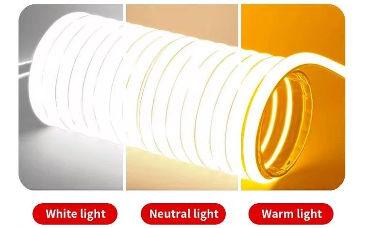 نور نوار LED ولتاژ بالا با کانکتور و CRI Ra 80 70-80 lm / W لامپ کارایی روشنایی