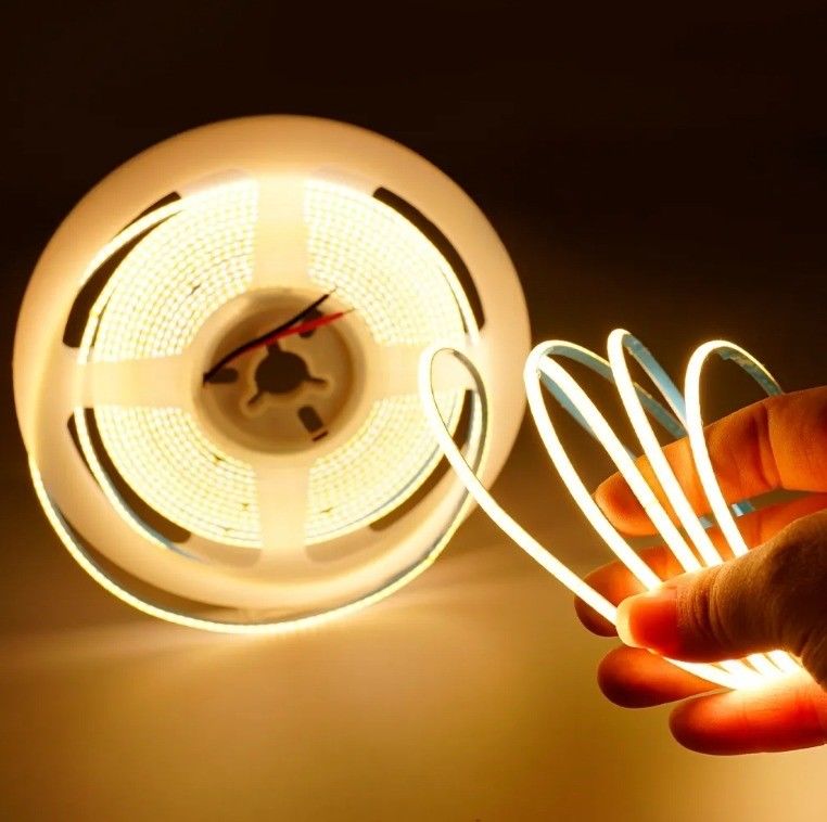 3MM 5MM 8MM 10MM 12V 24V COB LED Strip Light انعطاف پذیر سفید 2700K 3000K 4000K 6500K