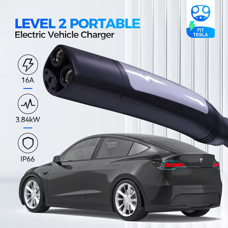 3شارژر EV 7KW با پلاگین شارژ زنانه نوع 2 و نور شاخص