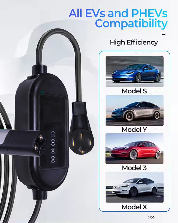 3شارژر EV 7KW با پلاگین شارژ زنانه نوع 2 و نور شاخص